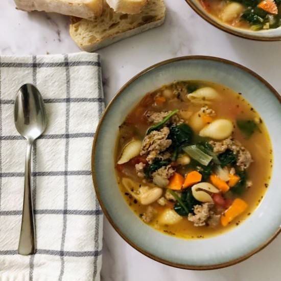 Italian Sausage and Vegetable Soup - Recipe photo by Nosh Nourish Wander