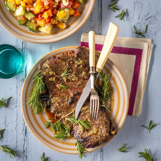 Greek Skirt Steak - Recipe photo by primalwellnesscoach