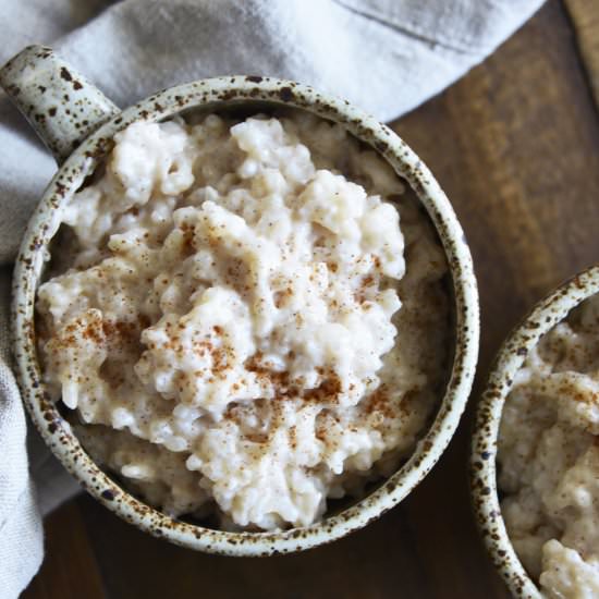 Old Fashioned Rice Pudding Recipe - Recipe photo by dishnthekitchen