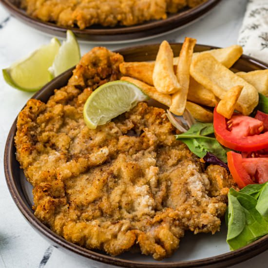 Milanesa de Res (Beef Milanese) - Recipe photo by dishnthekitchen