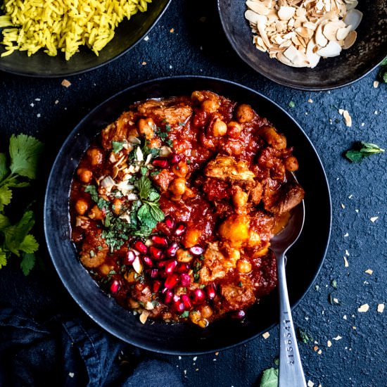 Easy Slow Cooker Lamb Tagine - Recipe photo by Salted Mint