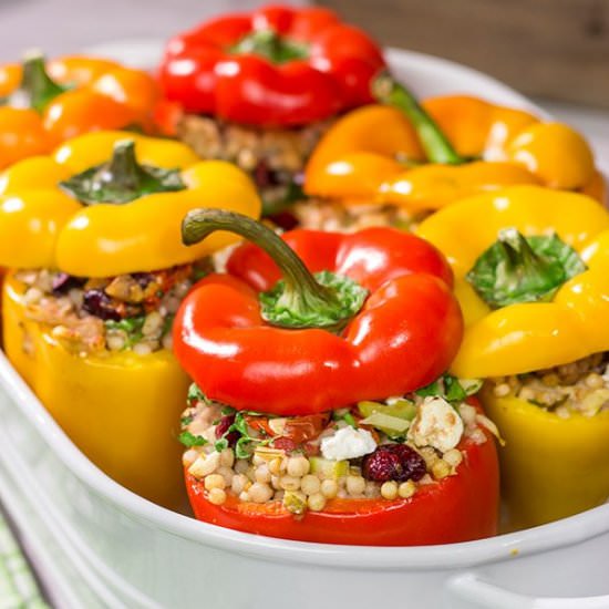 Couscous Stuffed Peppers - Recipe photo by spicedblog