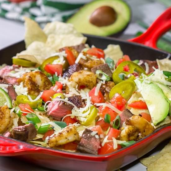 Surf and Turf Nachos - Recipe photo by spicedblog