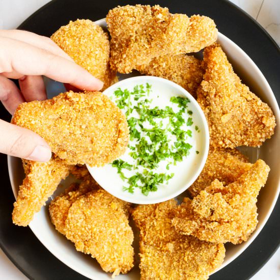 Vegan Fried Chicken-Oyster Mushroom - Recipe photo by MyPurePlants