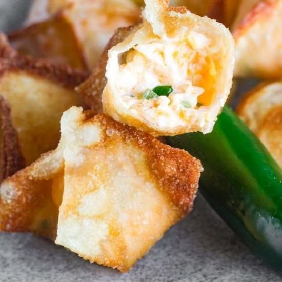 Wonton Jalapeno Poppers - Recipe photo by taoofspice