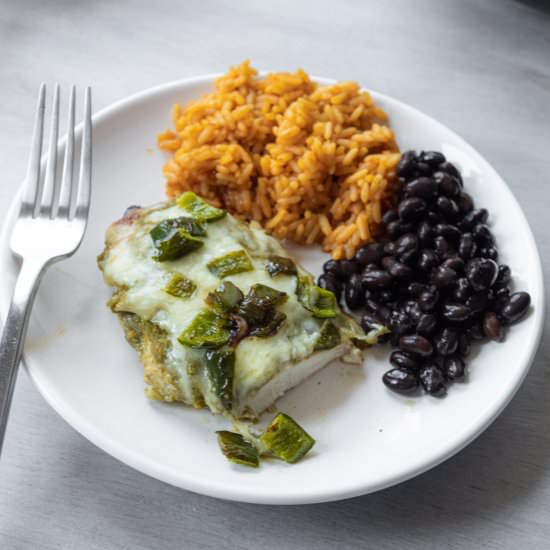 Poblano Chicken - Recipe photo by MeganVsKitchen