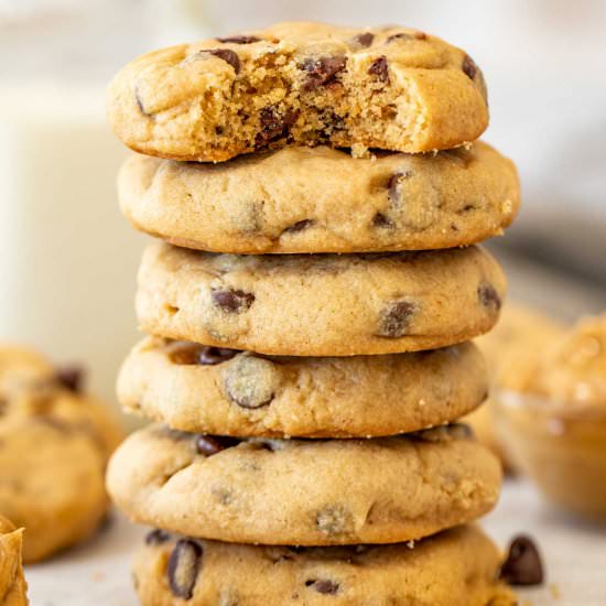 Peanut Butter Chocolate Chip Cookie - Recipe photo by ValentinasCorner