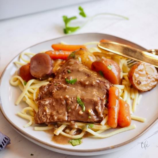 Crockpot London Broil - Recipe photo by thefreshcooky