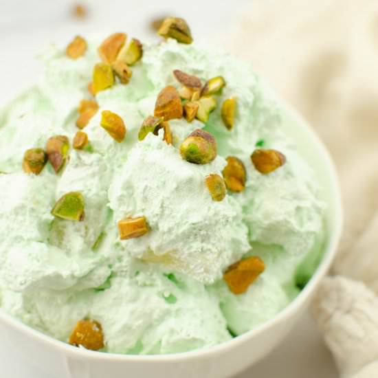 Pistachio Marshmallow Salad - Recipe photo by fakeginger