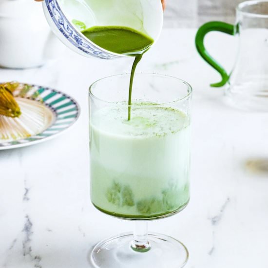 Hot Matcha Latte - Recipe photo by Annikaeats