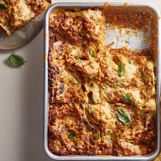 Easy Vegan Lasagne - Recipe photo by budgetfriendlyvegan
