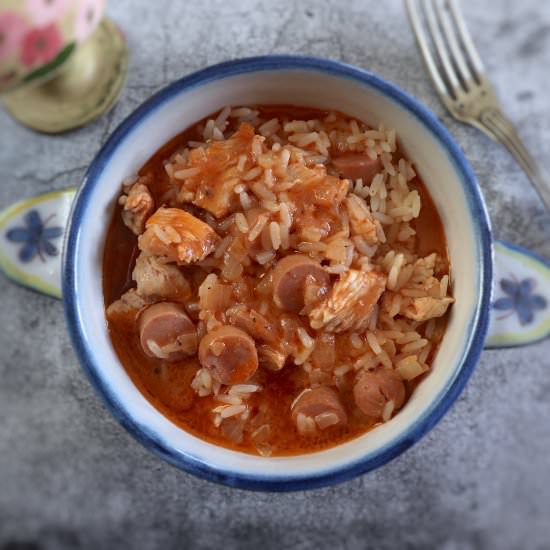 Easy turkey and sausage rice - Recipe photo by Food From Portugal