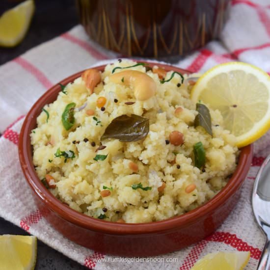 Rava upma - Recipe photo by rumkisgoldenspoon