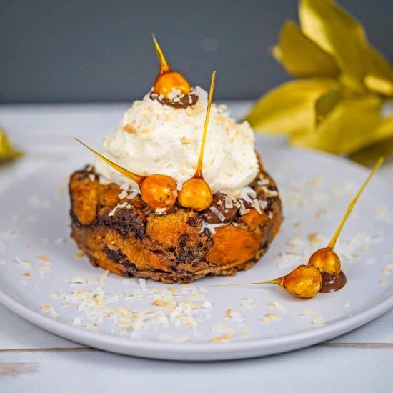 Nutella Bread Pudding - Recipe photo by Thyme of Season