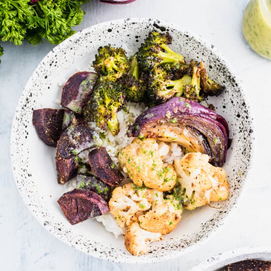 Roasted Veggie Bowl - Recipe photo by megseverydayindulgence