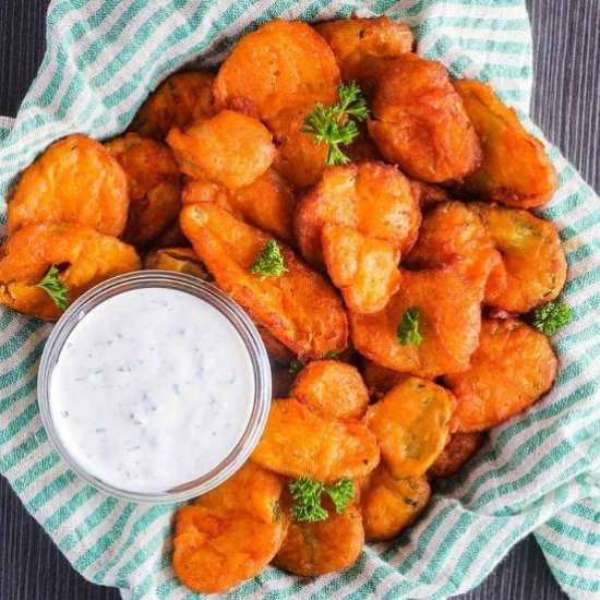 Buffalo Fried Pickles - Recipe photo by taoofspice