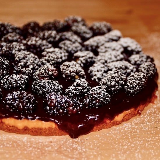 Blackberry Cream Cheese Tart - Recipe photo by Kitchengetaway