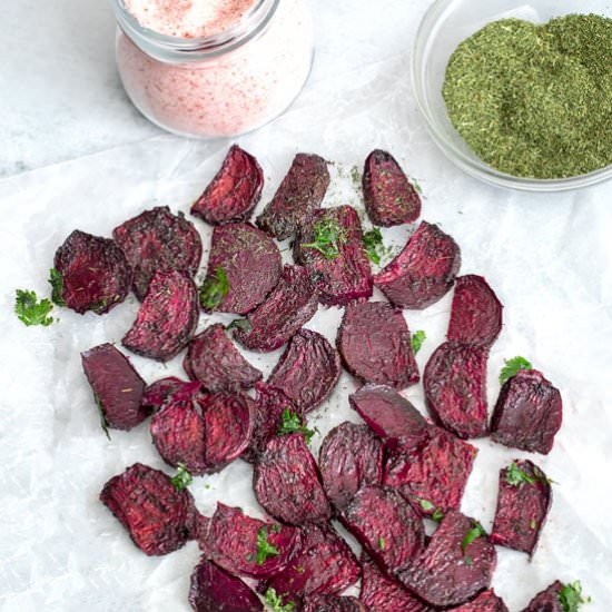 Keto Air Fryer Beet Chips - Recipe photo by healingtomato