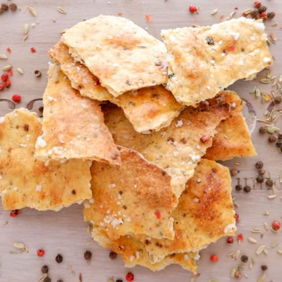 PEPPER, FENNEL & THYME CRACKERS - Recipe photo by simplysophisticatedcooking