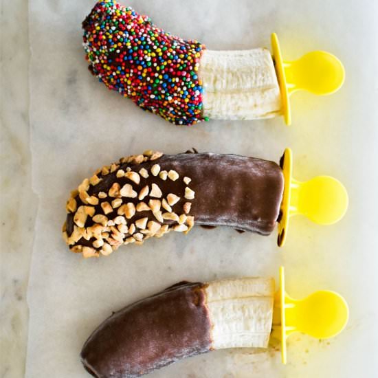Frozen Chocolate Bananas - Recipe photo by cookingwithnanaling
