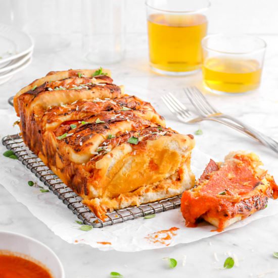 Pull-Apart Pepperoni Pizza Bread - Recipe photo by bakerstable