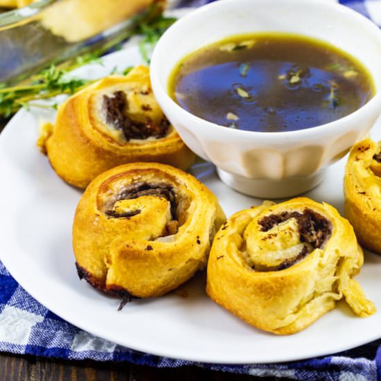 French Dip Pinwheels - Recipe photo by spicysouthernkitchen