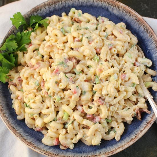Creamy Parmesan Macaroni Salad - Recipe photo by PalatablePastime
