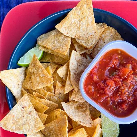 Healthier Baked Tortilla Chips - Recipe photo by TastefullyGrace