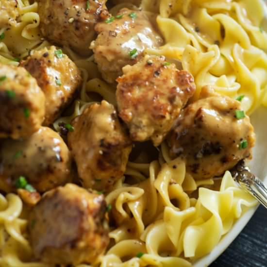 Ground Chicken Meatballs - Recipe photo by Barbara Curry