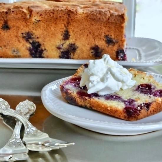 Blueberry Lemon Pound Cake - Recipe photo by Kitchengetaway
