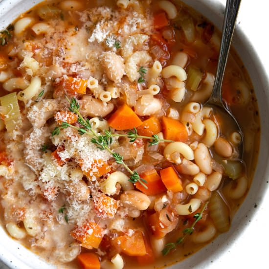 Pasta e Fagioli - Recipe photo by theforkedspoon
