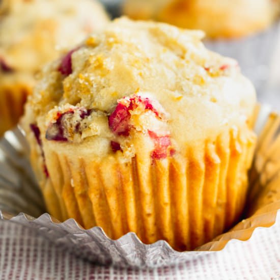 Healthy Cranberry Orange Muffins - Recipe photo by sticksscratchkitchen