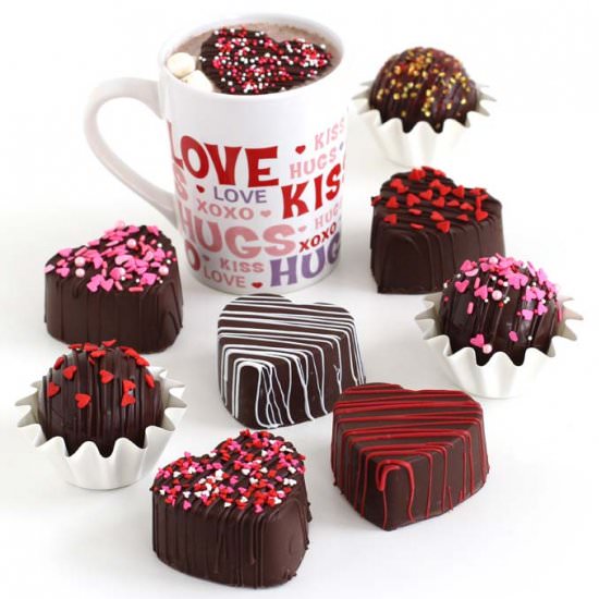 Valentine's Day Hot Chocolate Bombs - Recipe photo by Hungry Happenings