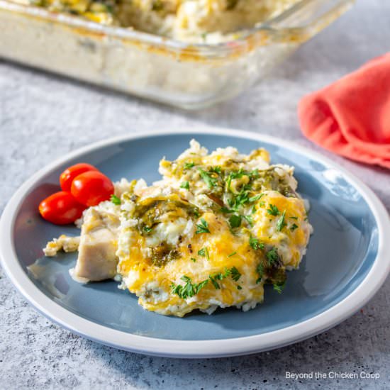 Green Chile Chicken and Rice - Recipe photo by BeyondtheCoop
