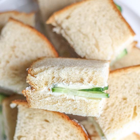 Mini Cucumber Sandwiches - Recipe photo by Kathryns.kitchen.blog