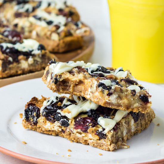 Triple Berry Magic Bars Recipe - Recipe photo by CallMePMc