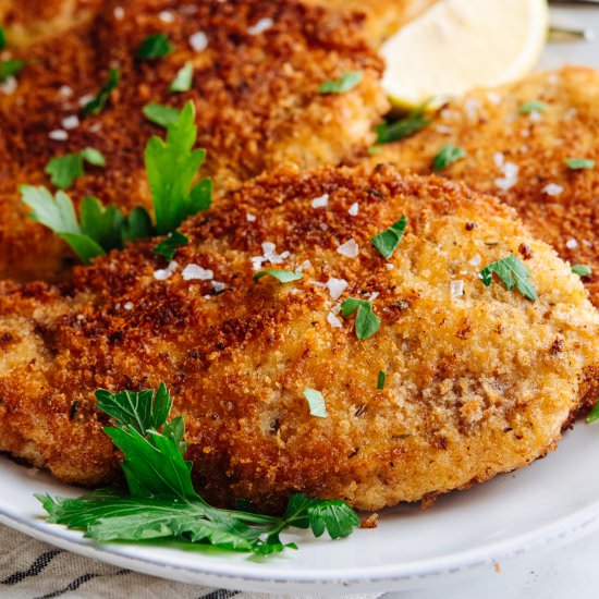 Italian Chicken Cutlets - Recipe photo by PinchandSwirl
