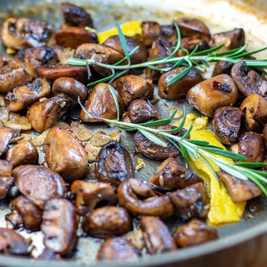 Tuscan marinated mushrooms - Recipe photo by a zest for life