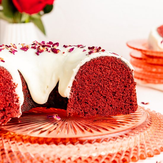 Red Velvet Bundt Cake - Recipe photo by MINTandMALLOW