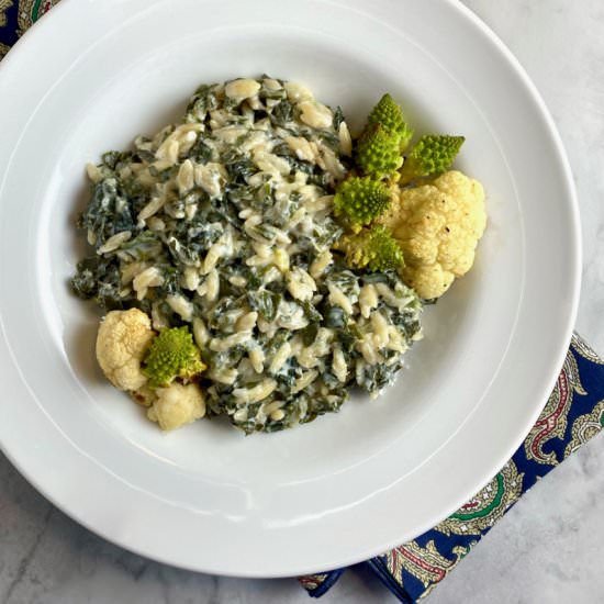 One-Pot Pasta & Greens - Recipe photo by thebrookcook.wordpress.com