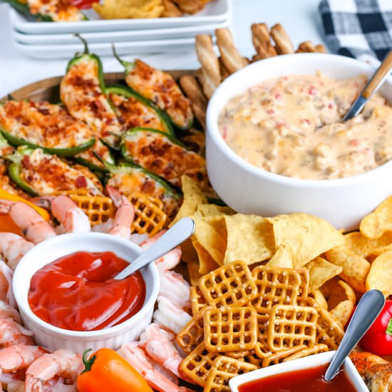Game Day Snack Board - Recipe photo by FoodFolksandFun