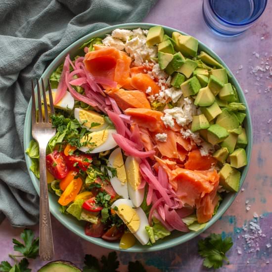 Salmon Cobb Salad - Recipe photo by primalwellnesscoach