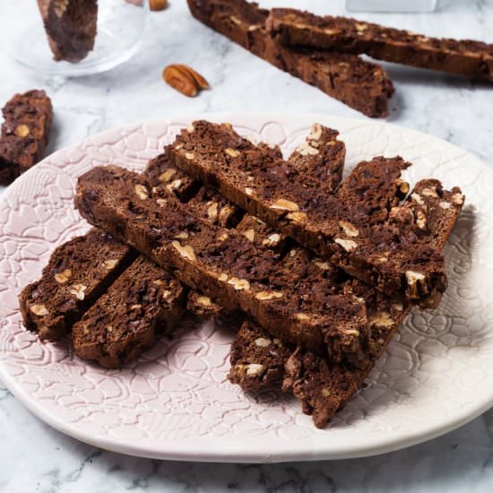 Chocolate Cantuccini (Biscotti) - Recipe photo by cooking.with.carbs