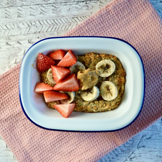 Banana & Peanut Butter Baked Oats - Recipe photo by Fiona Kennedy
