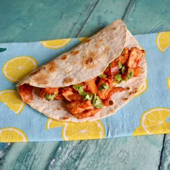 Easy Mexican Chicken Wraps - Recipe photo by Fiona Kennedy