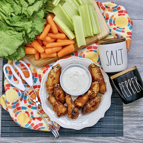 Crispy Air Fryer Chicken Wings - Recipe photo by Everything Pretty