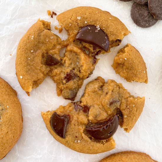 chocolate sea salt cookies - Recipe photo by feastytravels