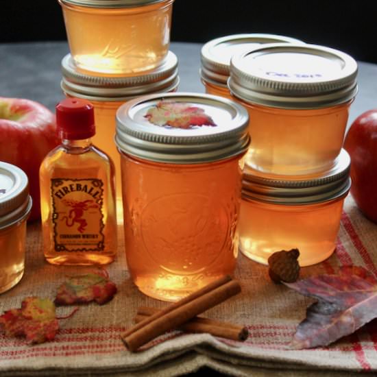 Fireball Cinnamon Apple Jelly - Recipe photo by Runcible Eats