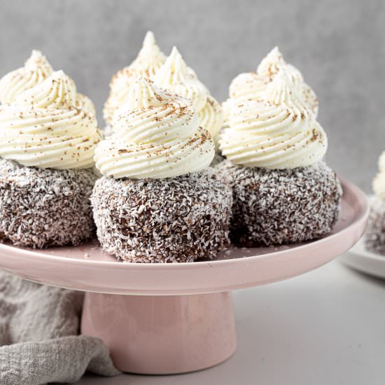 Lamington Cupcakes - Recipe photo by eightforestlane