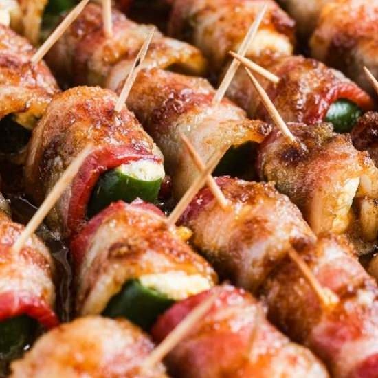 Brown Sugar Bacon Jalapeno Poppers - Recipe photo by taoofspice